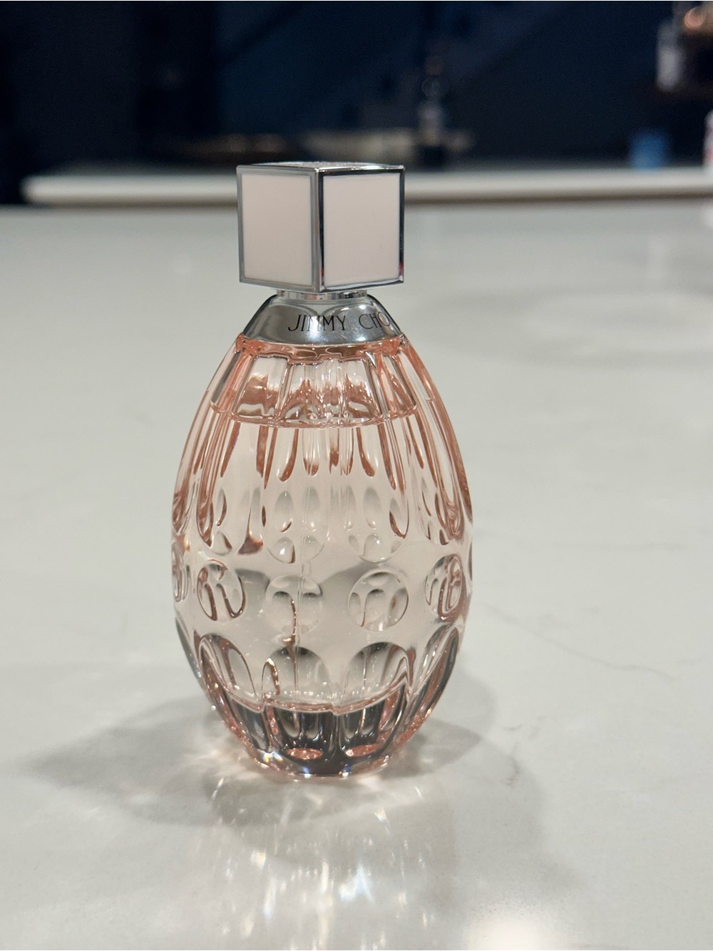 Jimmy Choo Light Pink Sculpted Glass Fragrance Bottle